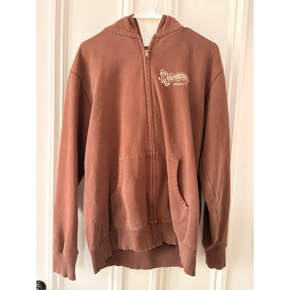 Econscious Men's Brown Rootwise Full-Zip Hoodie L